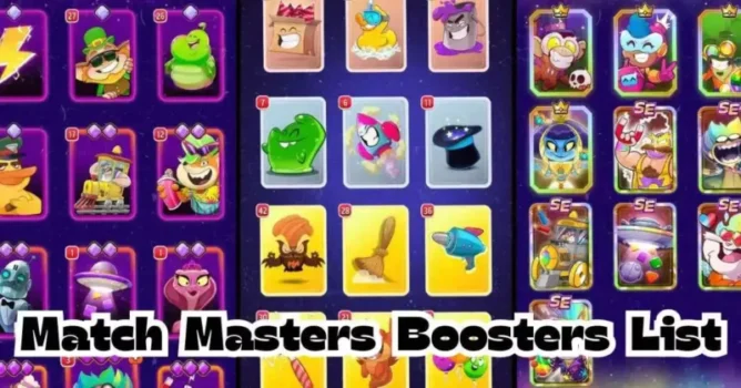 match master boosters list